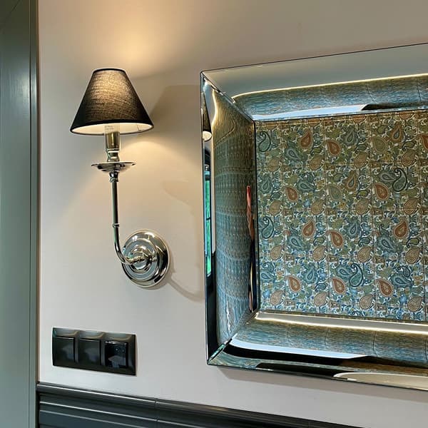 VÆGLAMPE GLAMOUR 1 E14 KROM PRESTIGE LP-979/1W