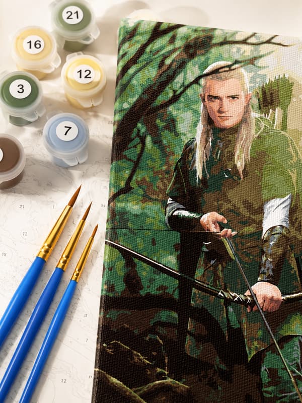 Målning med siffror Legolas Sagan om ringen 40x50cm