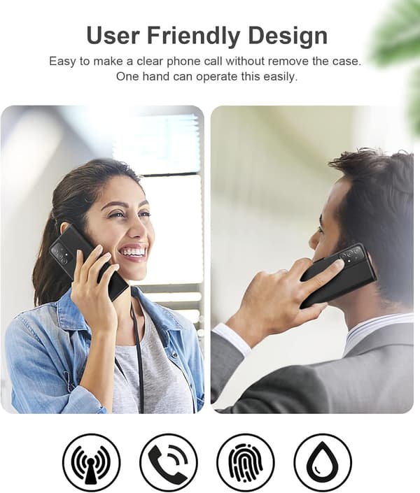MAGNETISK FLIP-ETUIS TIL SAMSUNG GALAXY A52/A52s SORT PU-LÆDER