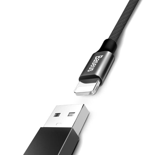 Baseus Yiven Lightning 1,2m 2A-kabel - svart