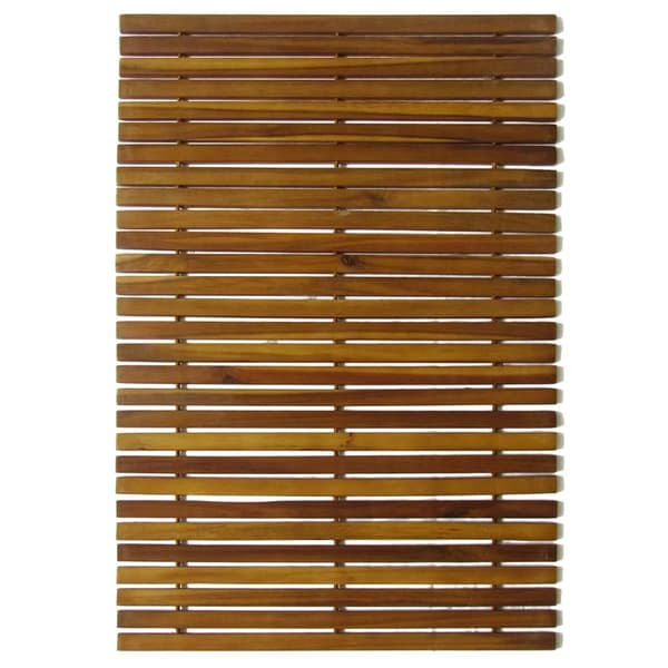 vidaXL Duschmatta i akaciaträ, 2-pack, 80 x 50 cm