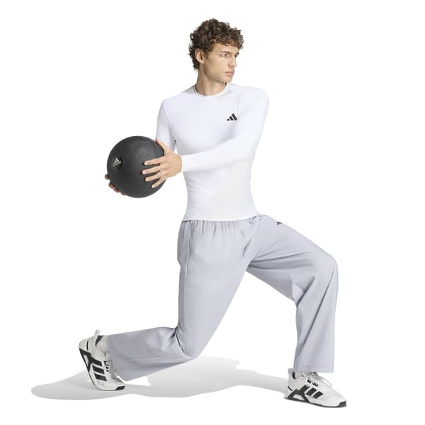 Herr träningströja med lång ärm adidas POWER ESSENTIALS vit KA4373 r M