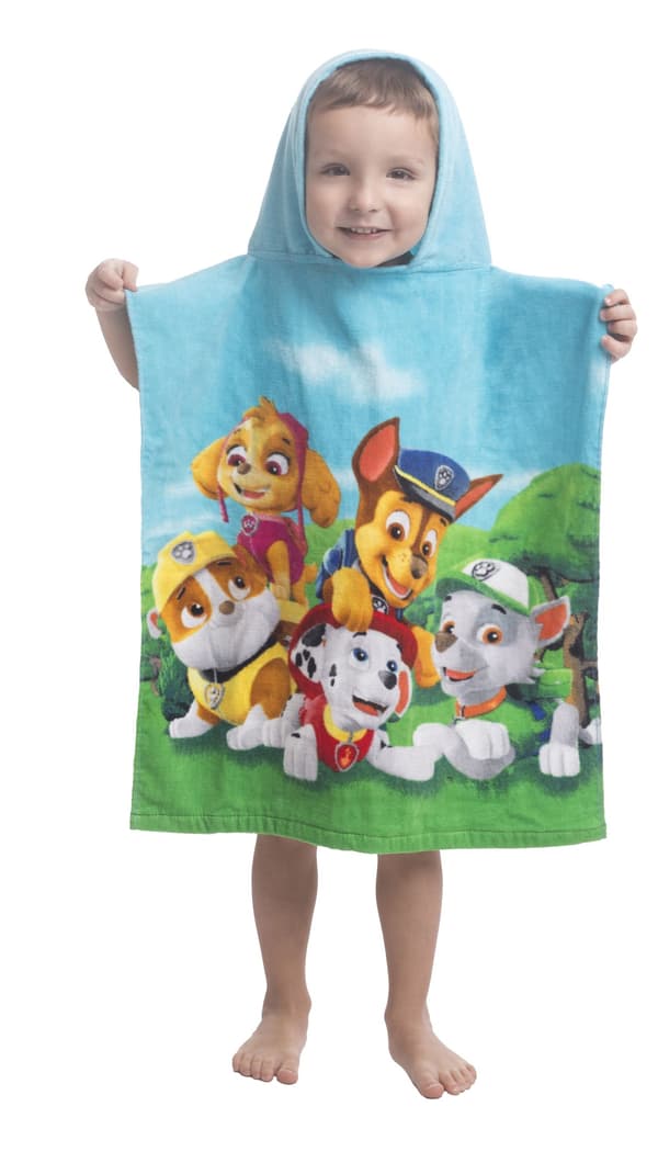 PAW PATROL badehåndklæde med hætte til børn