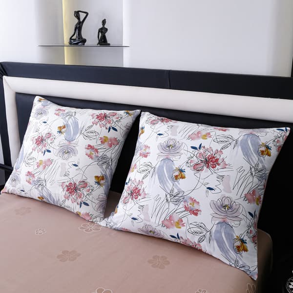 Sengetøj i premium bomuld 220x200 blomsterprint