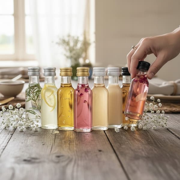 20x MARASCA-flaskor 20ml bröllopsflaska Bröllopspresent till gäster 20 st.