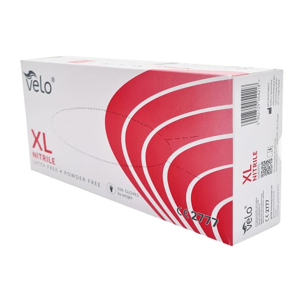 Velo blå XL nitrilhandsker 100 stk.