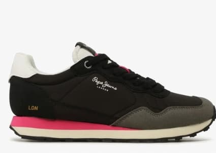 Pepe Jeans Natch W sorte lave sportssko til kvinder 36 AWE