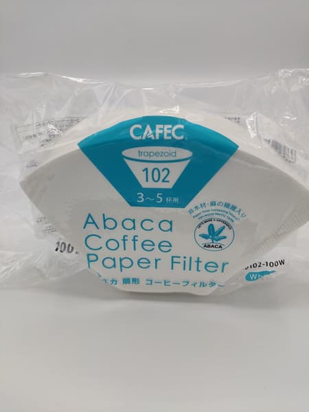 Suodatin CAFEC trapez. Abaca 102 cup3-5 100 kpl. AB-102/100W