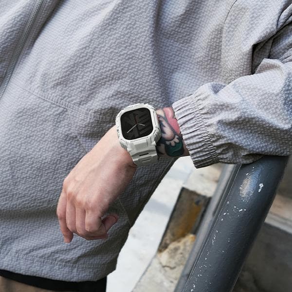 Skinarma Mecha 2-i-1 rem+etui Apple Watch 49mm sort