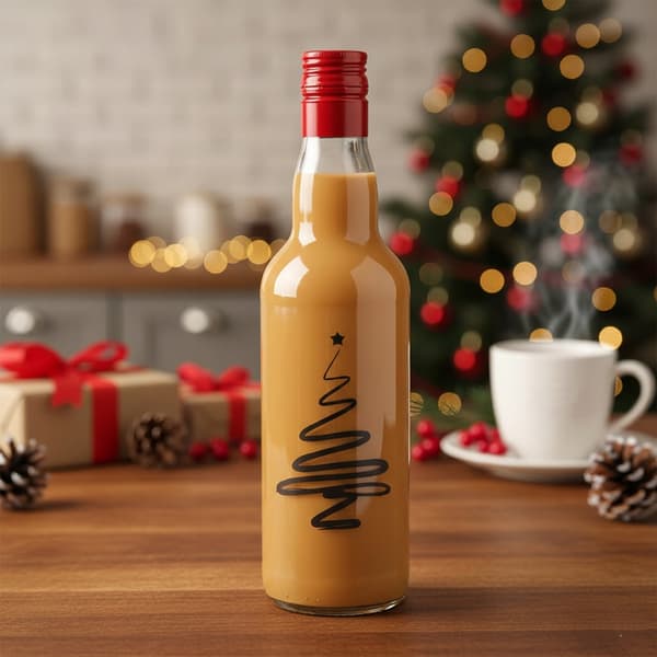 Presentflaska 500ml Monopol med tryck Julgranslikör Grinchen