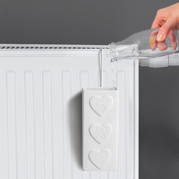 Luftfugter til radiator keramiske hjerter 300 ml