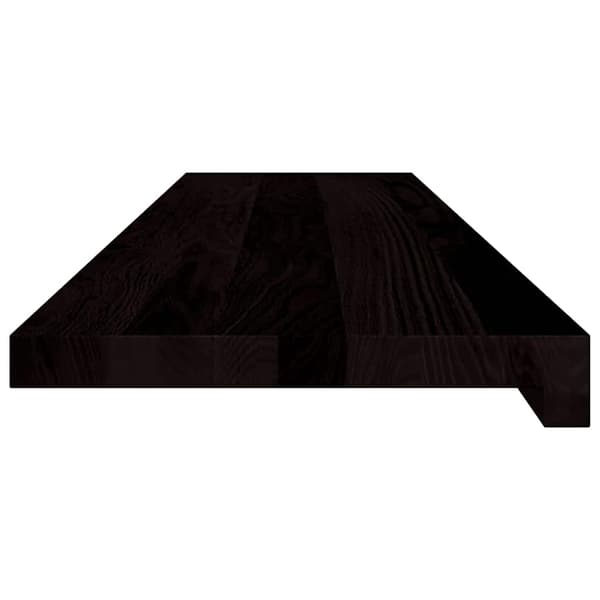 vidaXL trappetrin 2 stk. brun 100x30x2 cm massivt egetræ