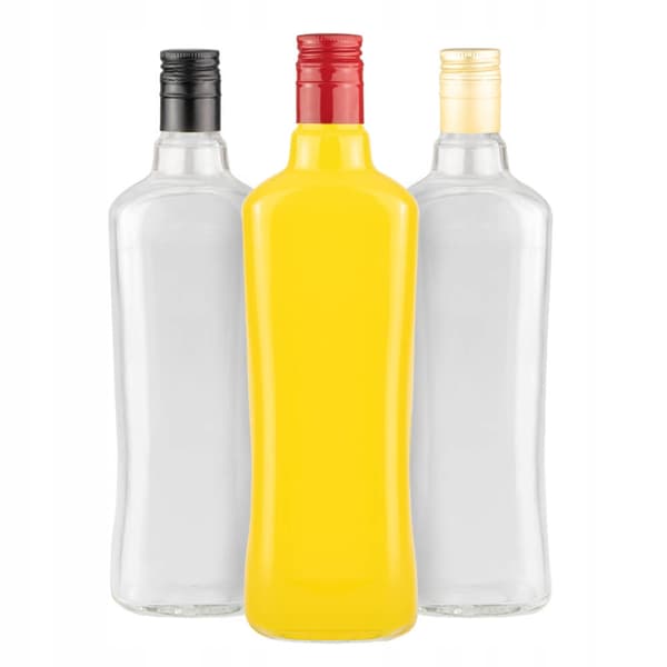 5x DIVA glasflaskor 500 ml GLASFLASKOR FÖR MOONSHINE LIKÖRER VIN 0,5l