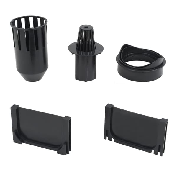 vidaXL Avloppsrännor, 3 st, plast, 3 m
