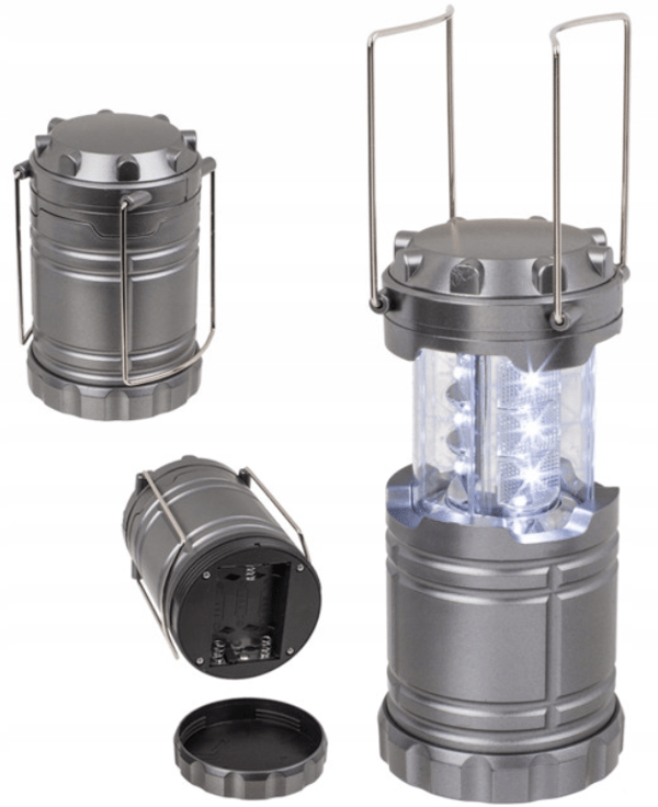 TD Campinglampe Sammenklappelig Vandrelygte Stor