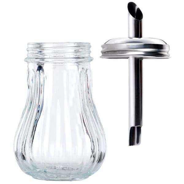 Sukkerskål med dispenser glas 190 ml