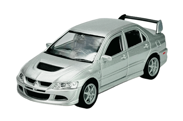 WELLY MITSUBISHI LANCER EVOLUTION VIII SØLV 1:34 42338