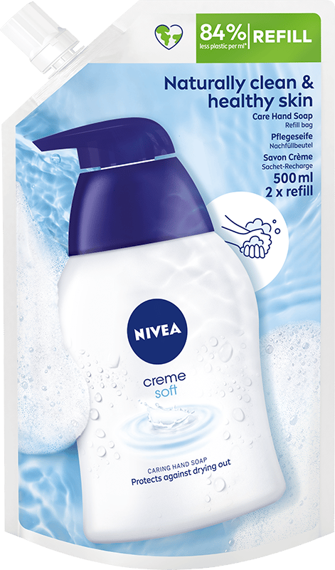 807017 NIVEA Creme Blød flydende cremesæbe - refill 500 ml