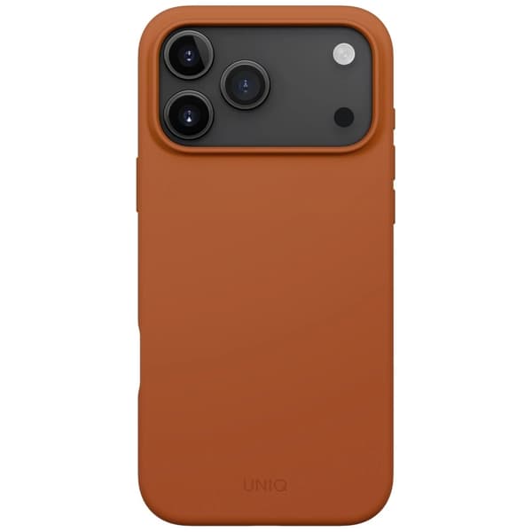 UNIQ Lino -kotelo iPhone 17 Pro Maxille, Magclick-lataus - oranssi