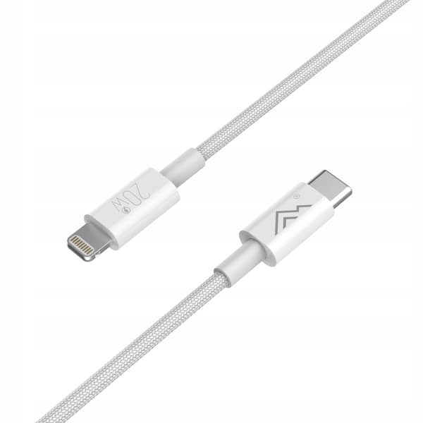 USB-C LIGHTNING PD-KABEL 20W 3A ULTRAHURTIGT TIL APPLE IPHONE