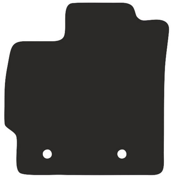 polyamid førermåtte til Toyota Prius III hatchback 2009-2011 gummibelagt førermåtte