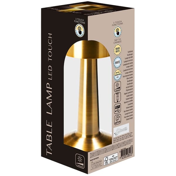 Bordslampa guld 21 LED 21 cm
