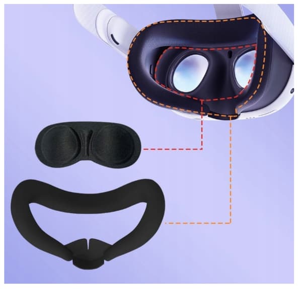 7-i-1-sæt silikonecover til OCULUS META QUEST 3 VR-briller