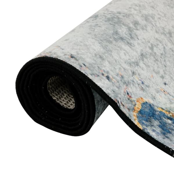 vidaXL vaskbart tæppe, farverigt, 190x300 cm, skridsikkert