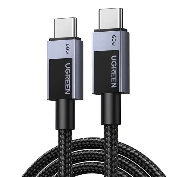 Ugreen L524 USB-C til USB-C kabel, 60W, PD, 3m (grå)