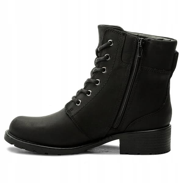 CLARKS DAMESKO ANKELSTØVLER SORT LÆDER 36 3C3G6*