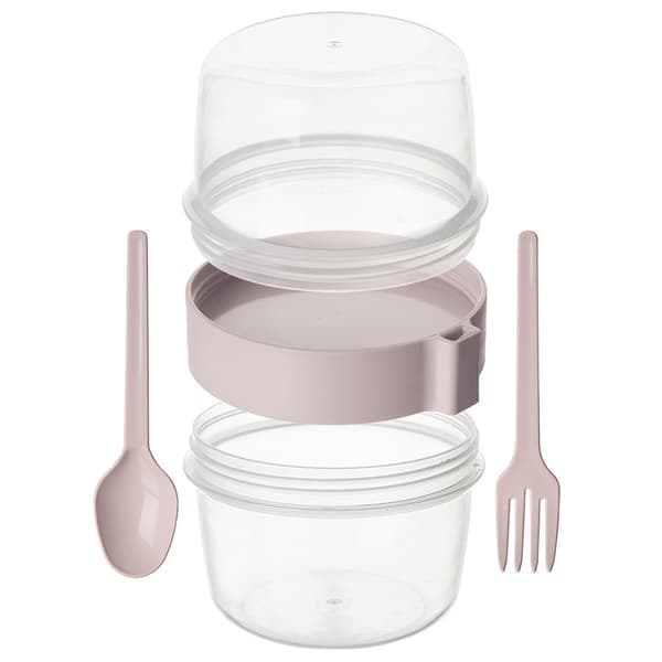 Yoghurtkopp med sked lunchlåda 370 ml 2 st