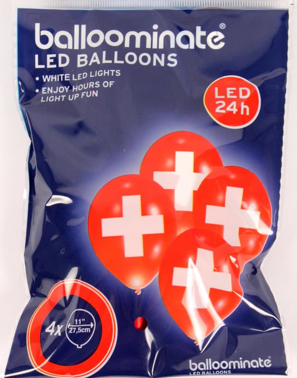 4 LED-balloner Schweiz