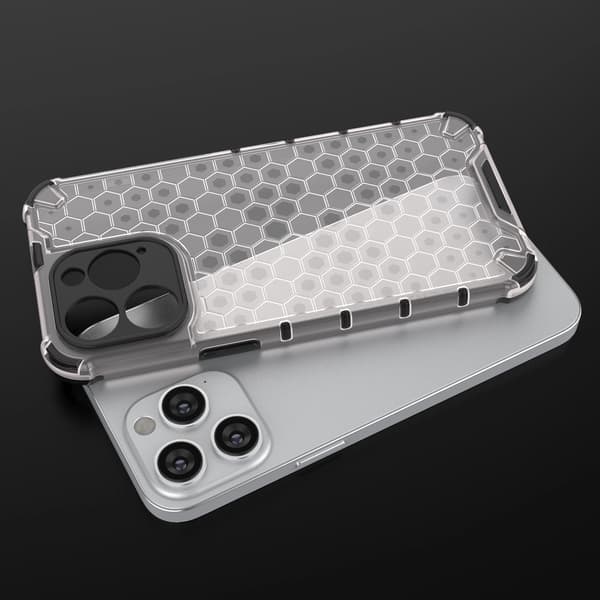Honeycomb iPhone 14 Pro Max -suojakuori, musta