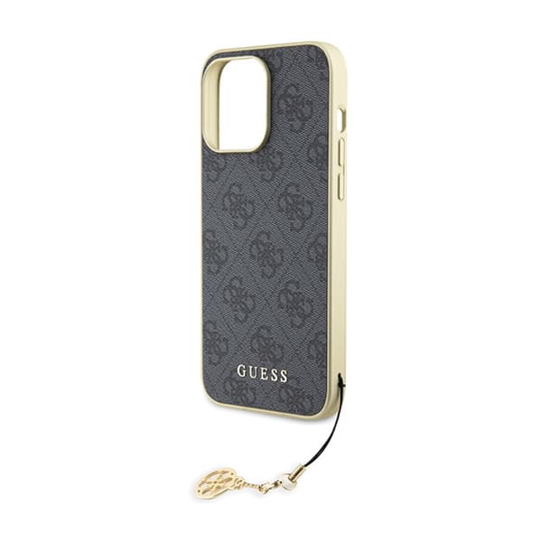 Guess 4G Charms Collection – iPhone 15 Pro Max-skal (grått)