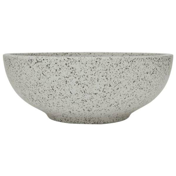 vidaXL bordvask grå rund 41x14 cm keramik