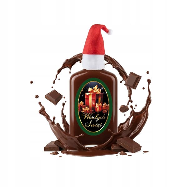 Julset med 5 Laura-flaskor 50 ml för likör, presentförpackning