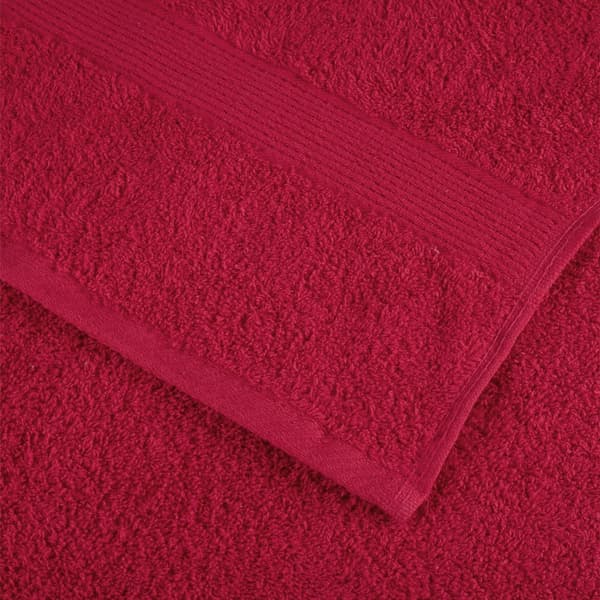 vidaXL Premiumhanddukar SOLUND, 4-pack, Röda, 80x200 cm, 600 g/cm²