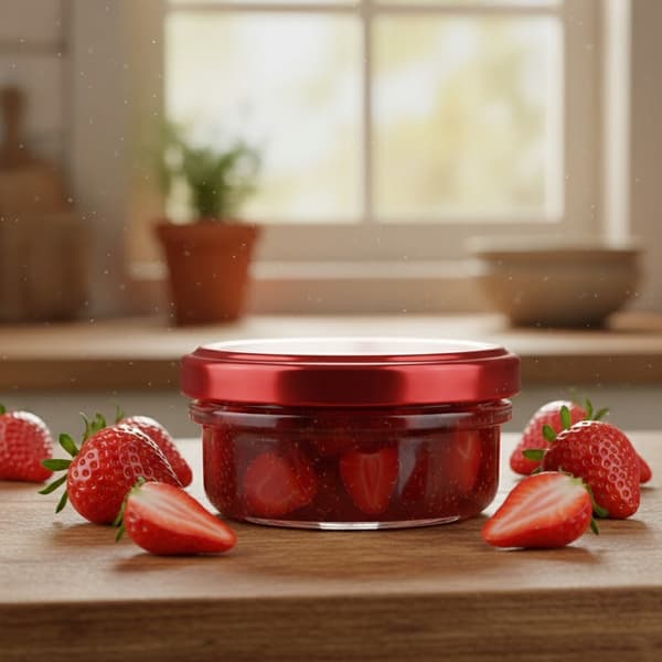 10x Glas 65ml Til Honning Marmelade Fløde Stearinlys Glaskrukker til Gave 10 stk