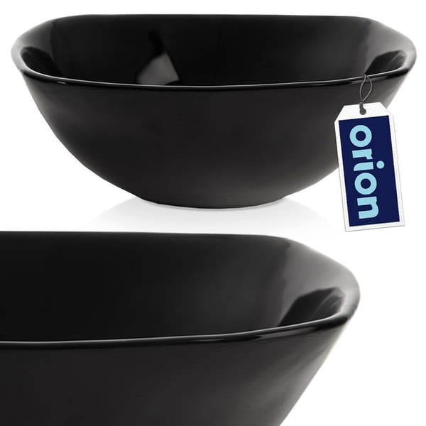 Luna sort glaskål 15 cm, 450 ml