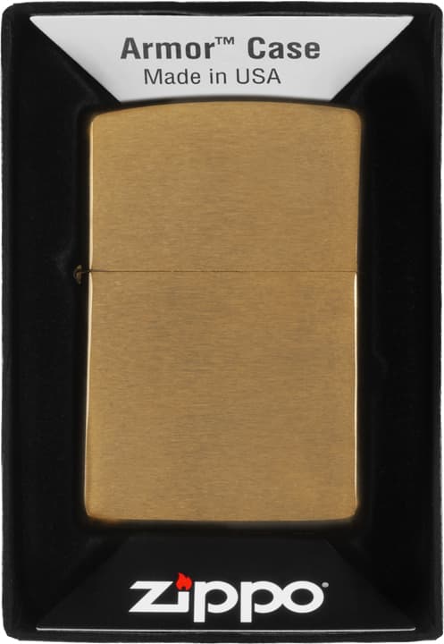 ZIPPO BRASS BRUSHED ARMOR HEAVY -pistooli, messinki