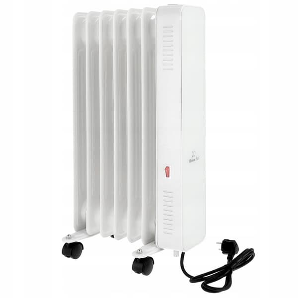 OSLO 1500W valkoinen WiFi-öljypatteri