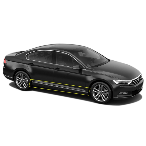 Sidedørbeklædninger rustfrit stål krom Volkswagen Passat B8 2015-2019