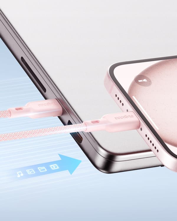 INNOSTYLE USB-C-KABEL SNABBLADDNING FÖR IPHONE SAMSUNG USB TYP C 60W 2M