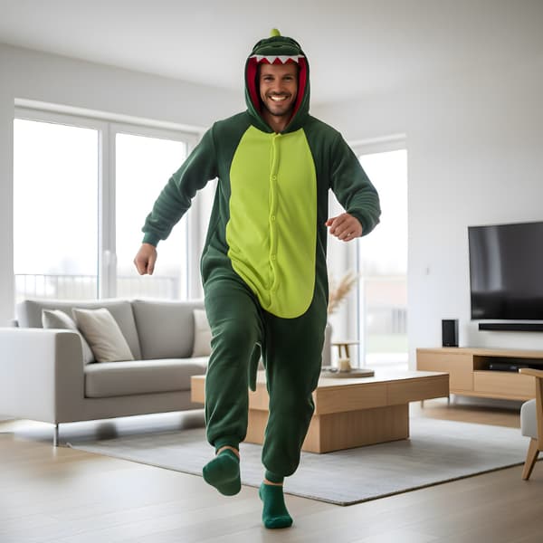 Kigurumi dinosauriepyjamas M: 155-165cm
