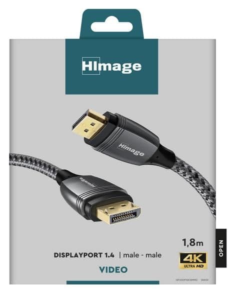 HIMAGE DisplayPort 1.4 kabel 4K 1.8m