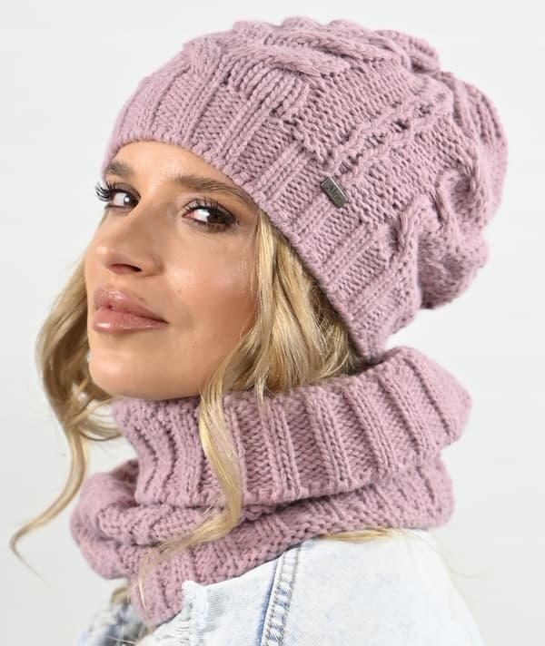 Dame A4 hat - snavsede pink