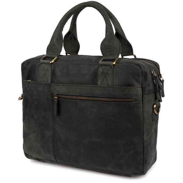 Stor A4-laptoptaske til mænd i læder, 15'4 XL, Beltimore