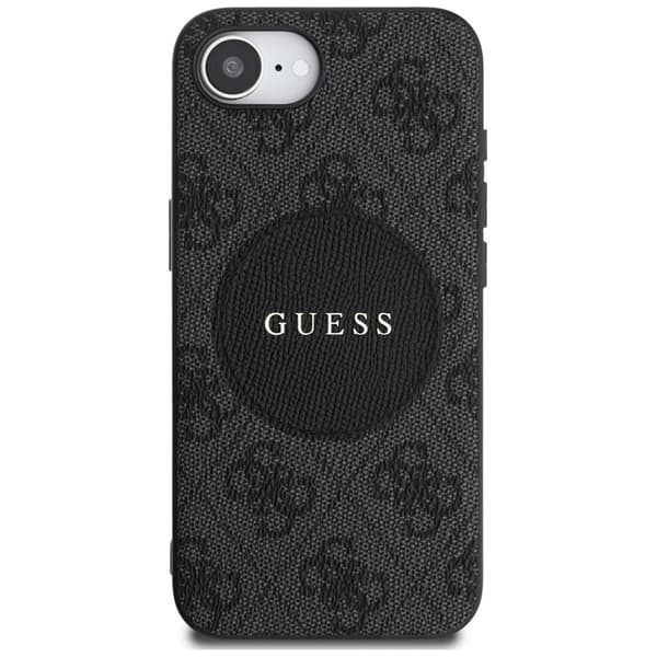 Guess 4G Circle Classic Logo MagSafe - iPhone 16e-skal (svart)