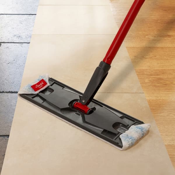 Flatmopp Vileda H2prO plus hink 2 behållare rent och smutsigt vatten