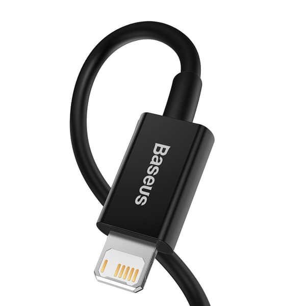 Baseus Superior -sarjan USB-Lightning-kaapeli, 2.4A, 2m (musta)